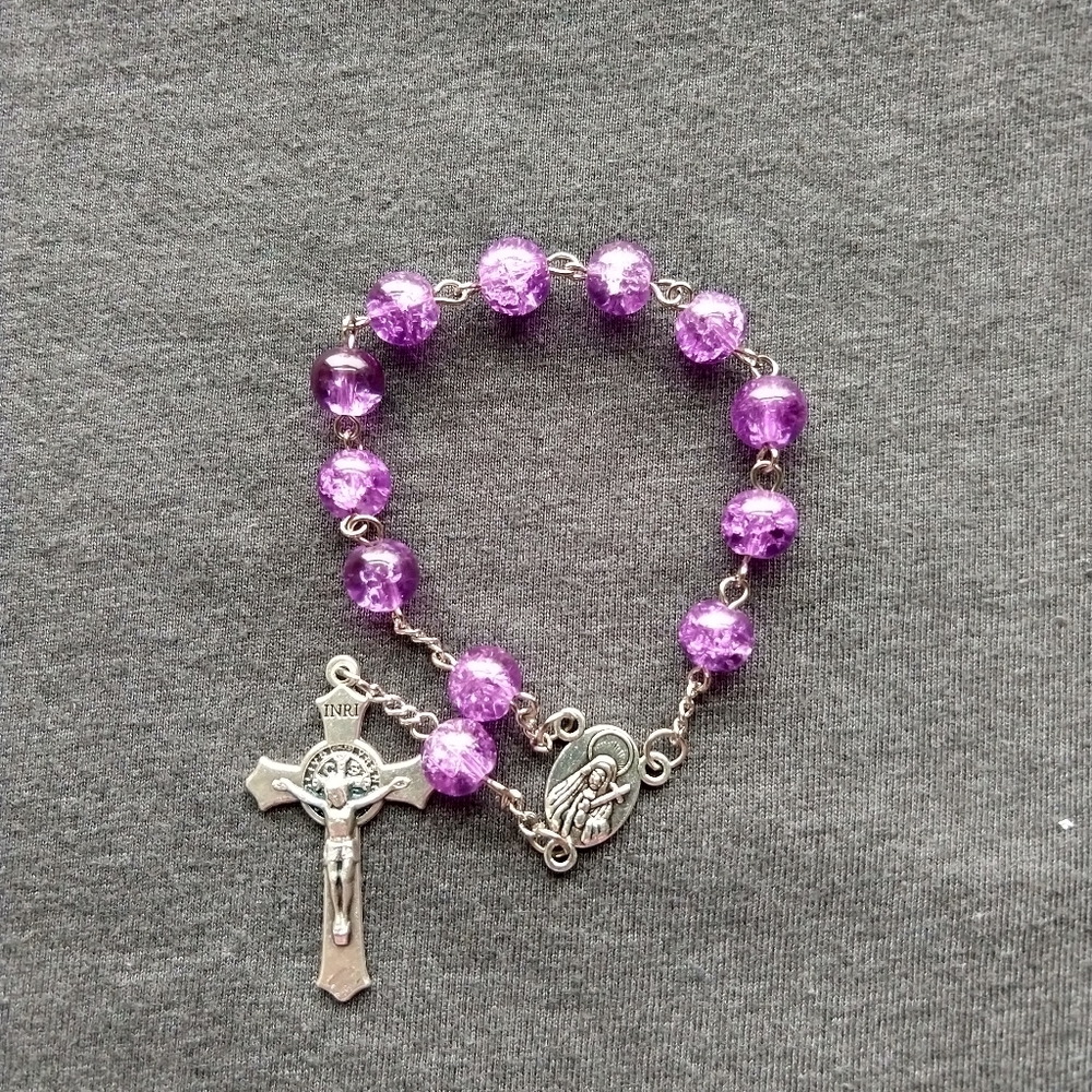Handmade mini rosary
